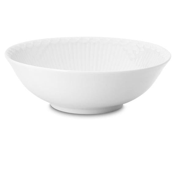 Royal Copenhagen White Half Lace Soup/Cereal Bowl 6.25:
