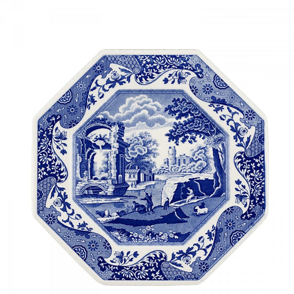 Spode Blue Italian Octagonal Platter 14