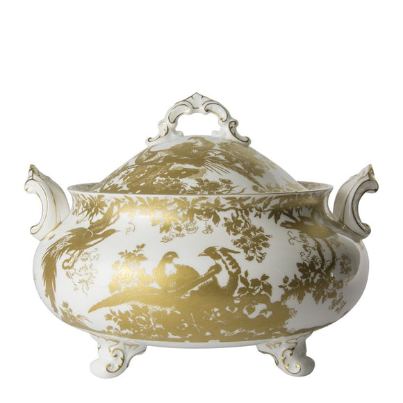 AVES GOLD - SOUP TUREEN & COVER