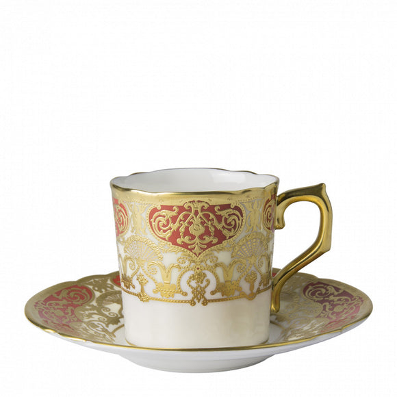 HERITAGE RED & CREAM - COFFEE CUP & SAUCER