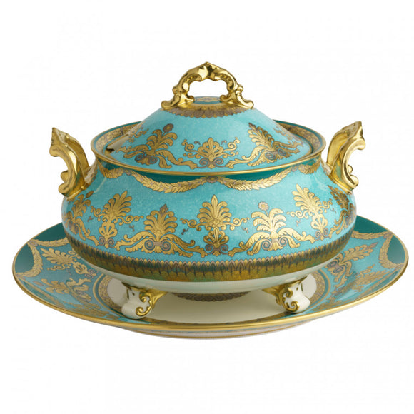 TURQUOISE PALACE - SOUP TUREEN & STAND