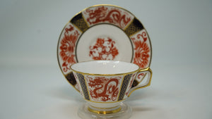 Royal Crown Derby Dragon Footed Cup & Saucer
