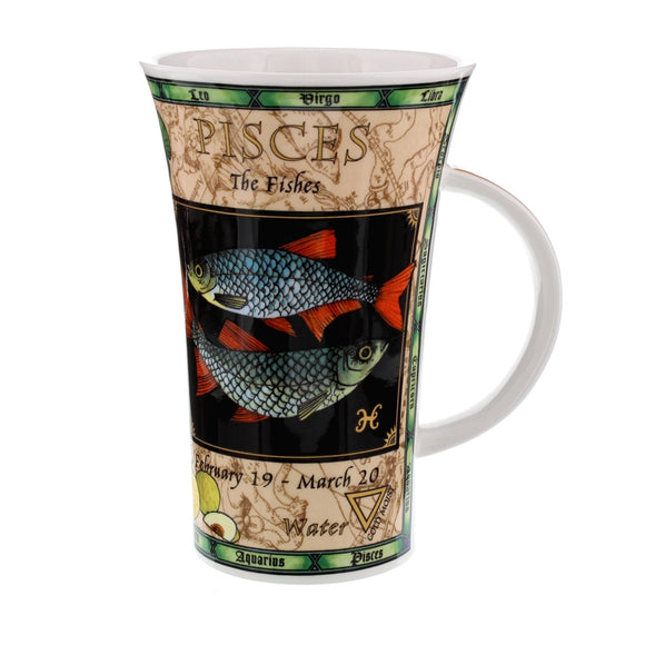 Dunoon Zodiacs Pisces Glencoe Shape Mug