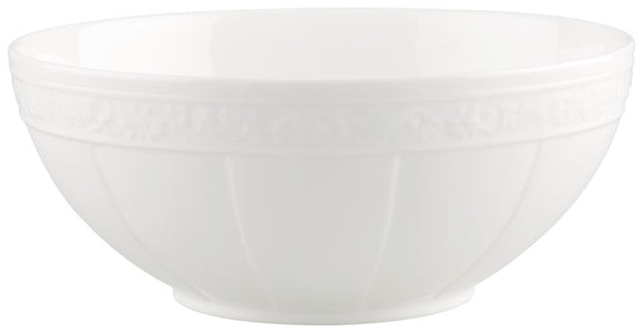 White Pearl Round Vegetable Bowl, 8 1/4 in