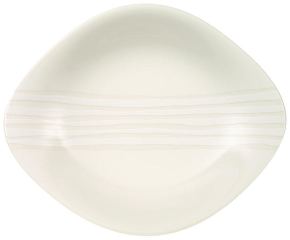 Dune Lines Oval Soup Plate, 10 1/4 in
