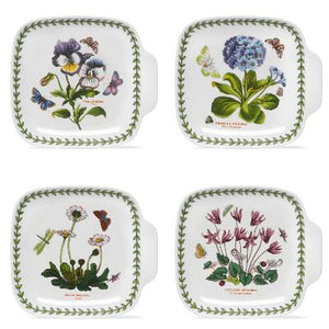 Portmeirion Botanic Garden Canape Plates 8" Set of 4