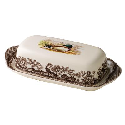 Spode Woodland Covered Butter Dish 8