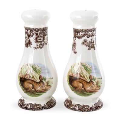 Spode Woodland Salt and Pepper Shakers 6.5