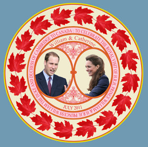 Canadian Visit Commemorative William & Catherine Plate
