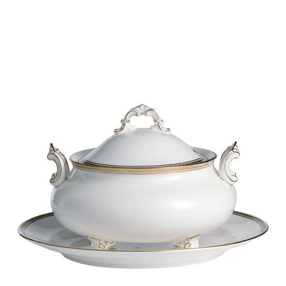 CARLTON GOLD - SOUP TUREEN & COVER & STAND
