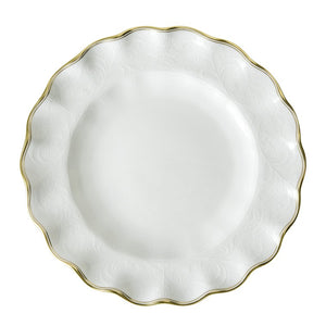 DARLEY ABBEY PURE GOLD - FLUTED DESSERT PLATE (22cm)