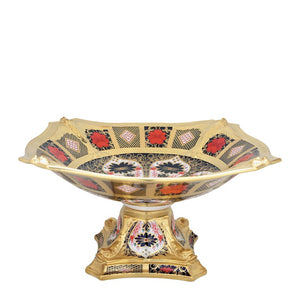OLD IMARI SOLID GOLD BAND - DOLPHIN CENTRE PIECE
