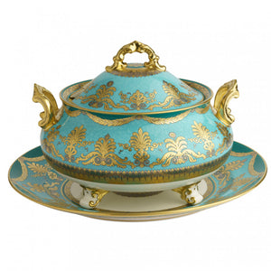 TURQUOISE PALACE - SOUP TUREEN & STAND