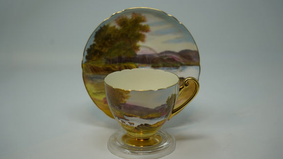 Shelley - Highland Cattle Scene - Cup and Saucer
