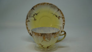 Nippon  Egg Shell  Hand Painted Gold and Enamelled  Floral