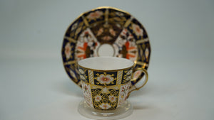 Royal Crown Derby Traditional Imari 2451 Dover Shape Cup Saucer