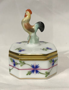 Herend Square Rooster Box bonbonniere