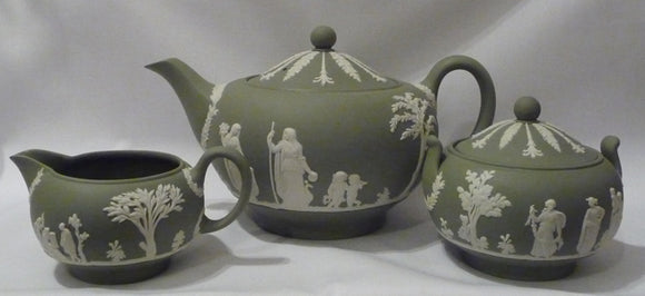 Sage Green Jasper Tea Set