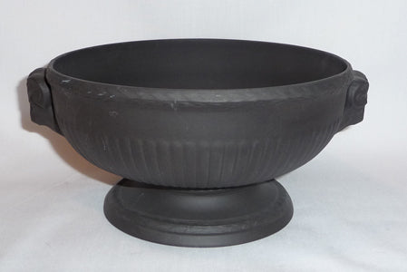 Black Basalt Footed Bowl