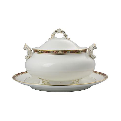 Cloisonne Soup Tureen & Stand