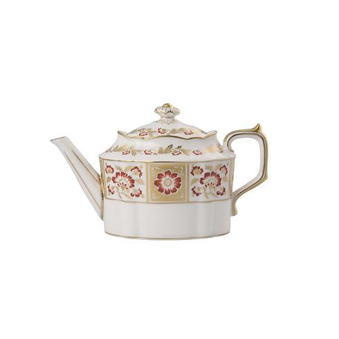Derby Panel Red Teapot S/S