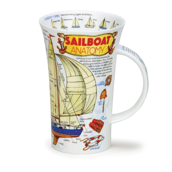 Dunoon Sailboat Anatomy Mug Glencoe Shape