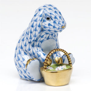 Herend Eggstravagant Bunny ‚Äì Fishnet Colors Blue