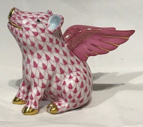 Herend Flying Pig - When Pigs Fly 15299-0-00 Pink