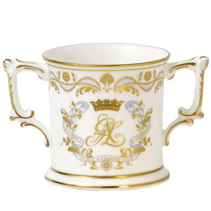 Royal Crown Derby Christening Loveing Cup