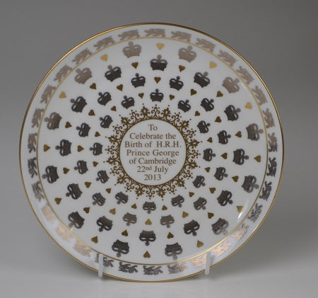 Crowns & Hearts H.R.H Prince George Plate