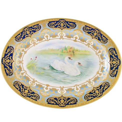 RCD Hand Painted Heritage Oval Platter - Limited Edition Of 25